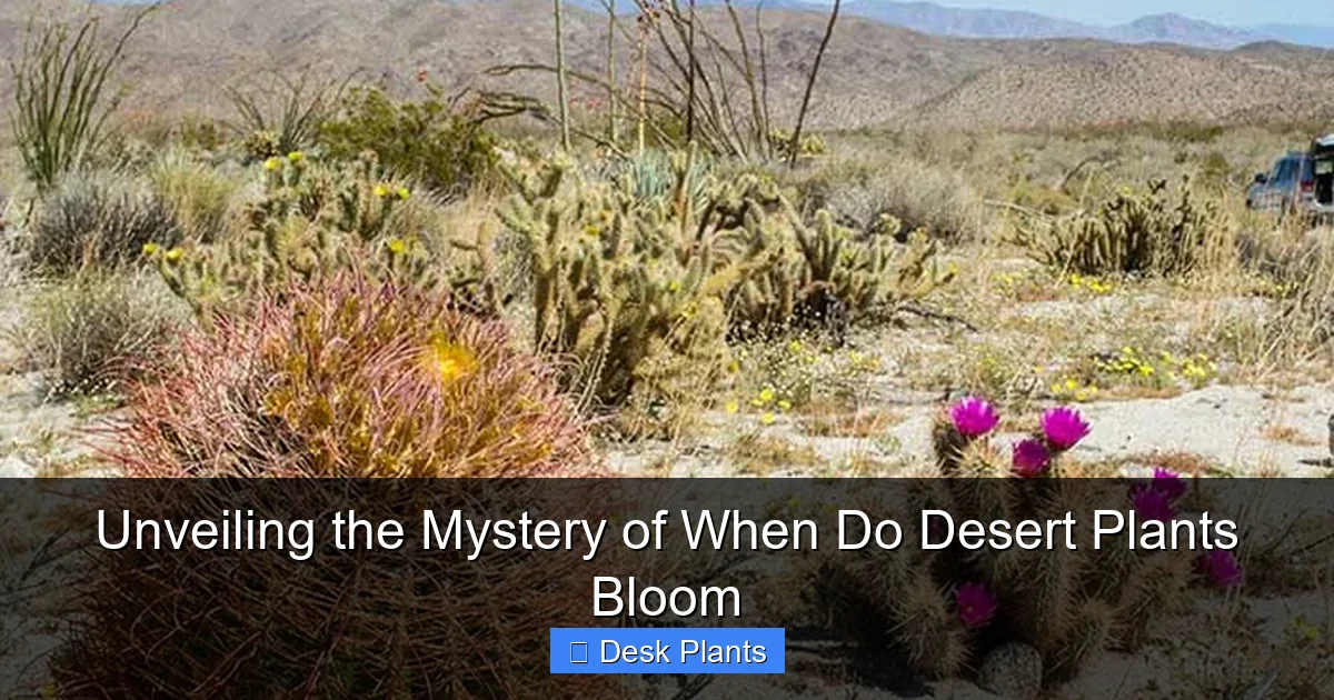 Unveiling the Mystery of When Do Desert Plants Bloom