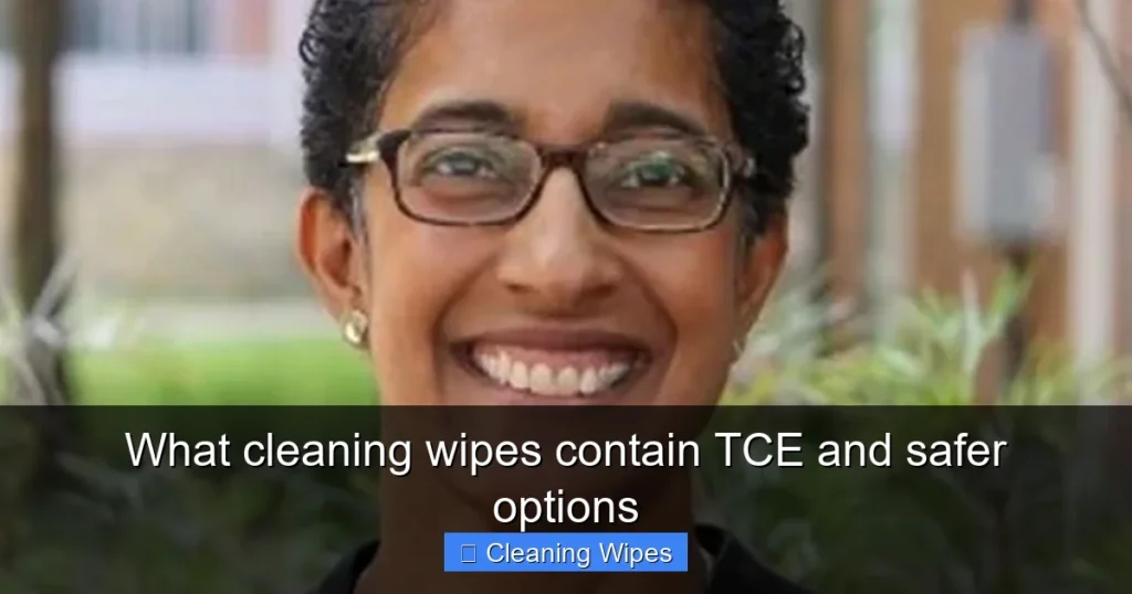 What cleaning wipes contain TCE and safer options