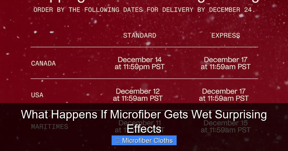 What Happens If Microfiber Gets Wet Surprising Effects