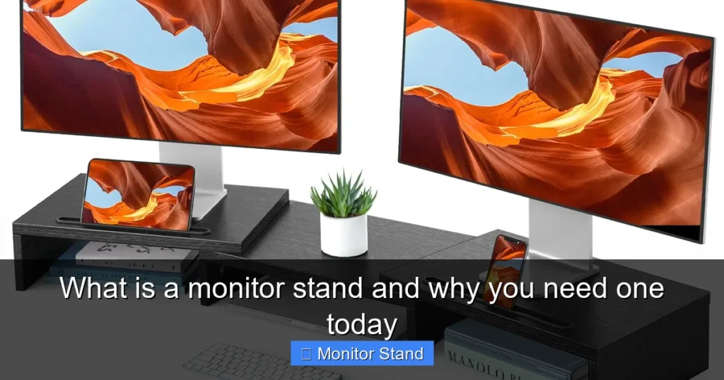 What is a monitor stand and why you need one today