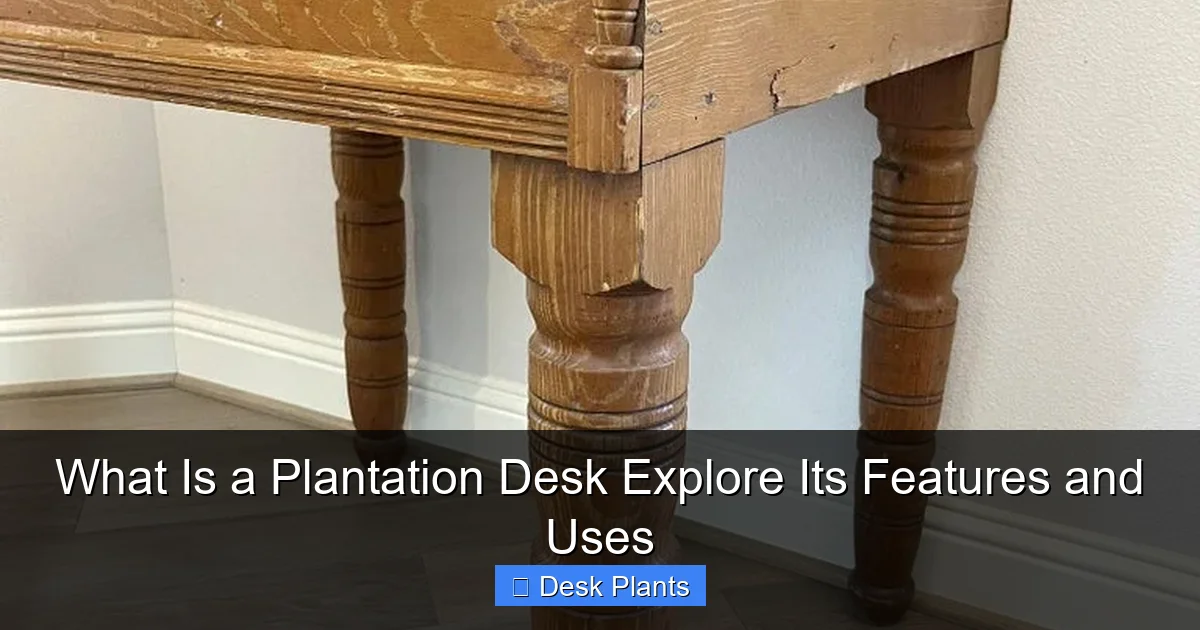 What Is a Plantation Desk Explore Its Features and Uses