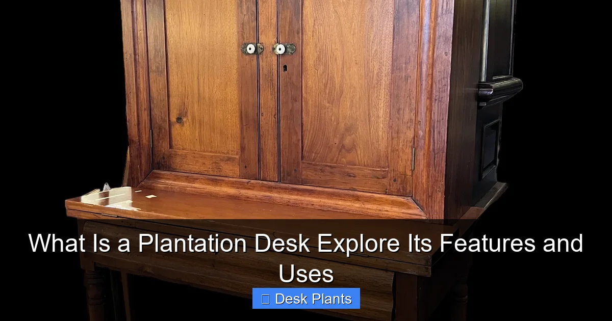 What Is a Plantation Desk Explore Its Features and Uses
