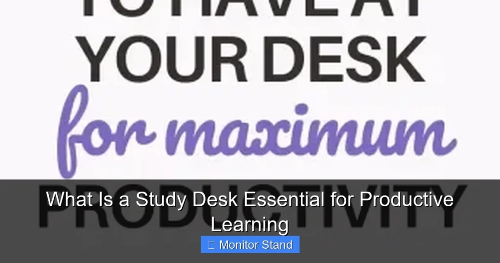 What Is a Study Desk Essential for Productive Learning