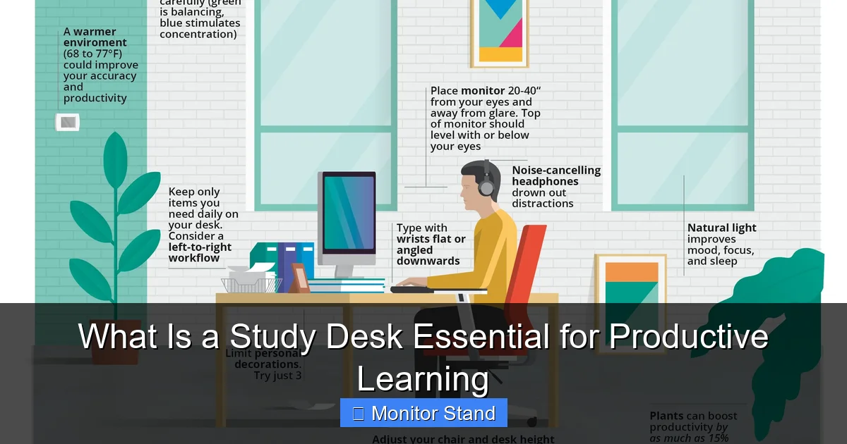 What Is a Study Desk Essential for Productive Learning