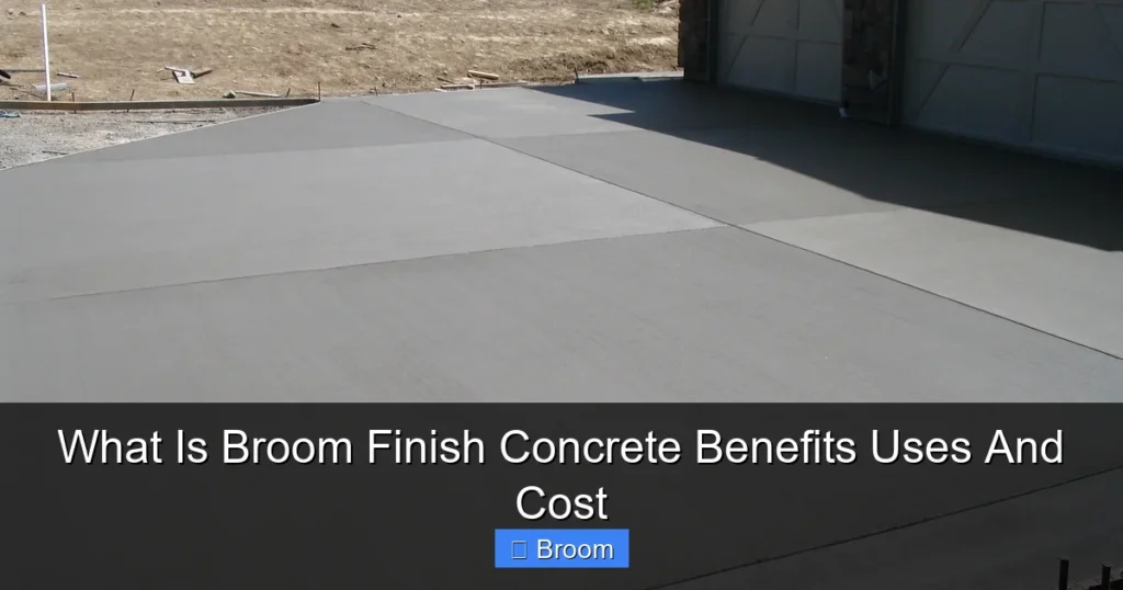 What Is Broom Finish Concrete Benefits Uses And Cost