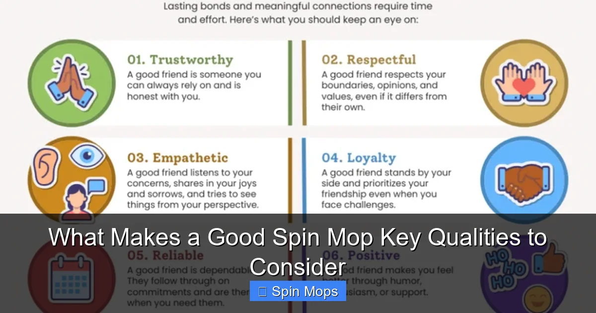 What Makes a Good Spin Mop Key Qualities to Consider