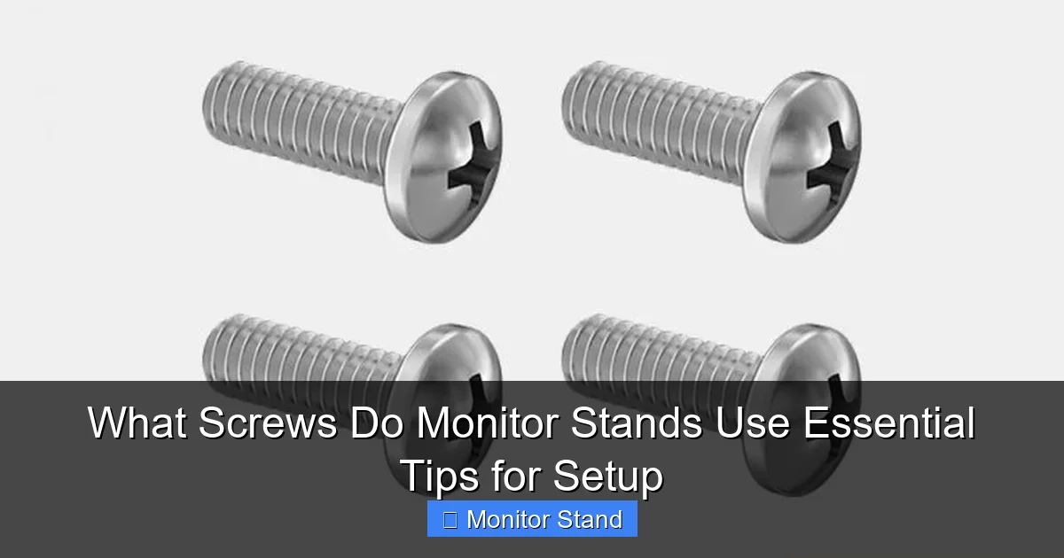 What Screws Do Monitor Stands Use Essential Tips for Setup