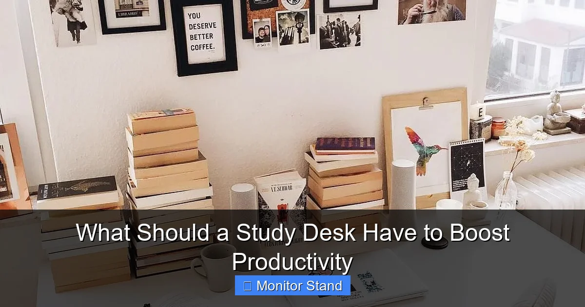 What Should a Study Desk Have to Boost Productivity