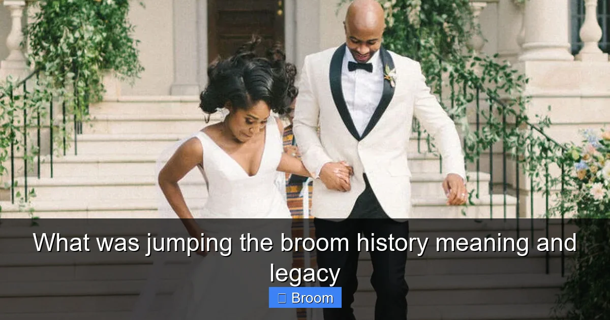 What was jumping the broom history meaning and legacy