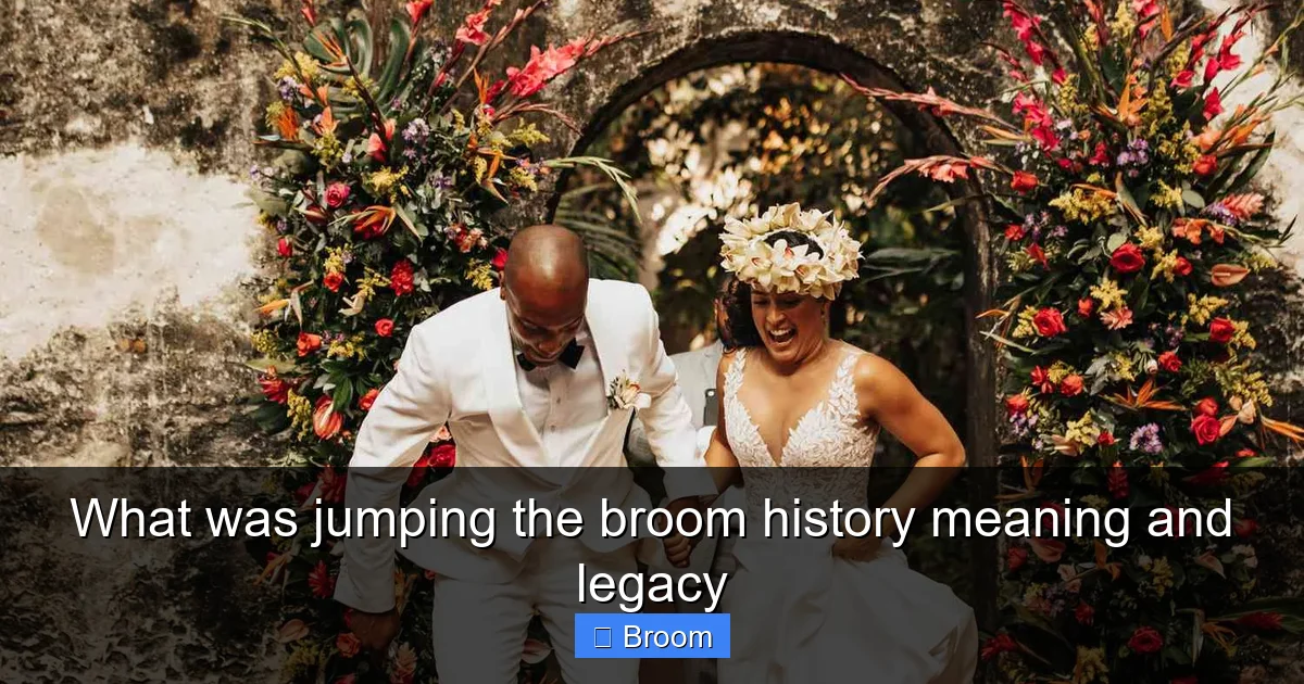 What was jumping the broom history meaning and legacy