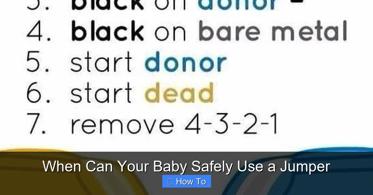 When Can Your Baby Safely Use a Jumper