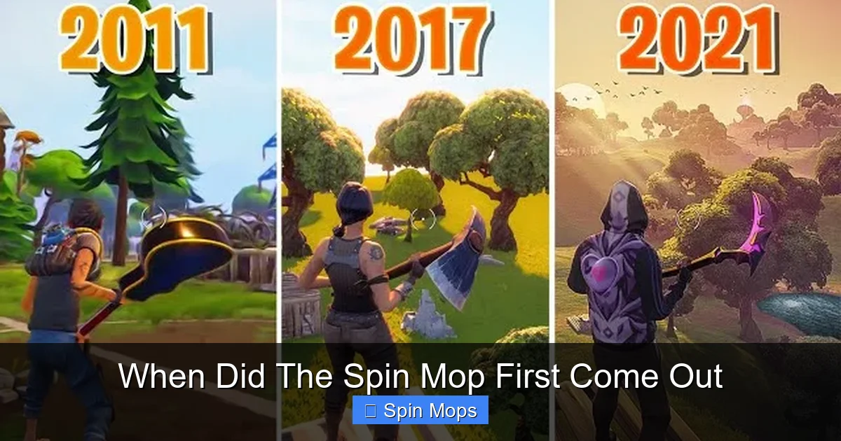 When Did The Spin Mop First Come Out