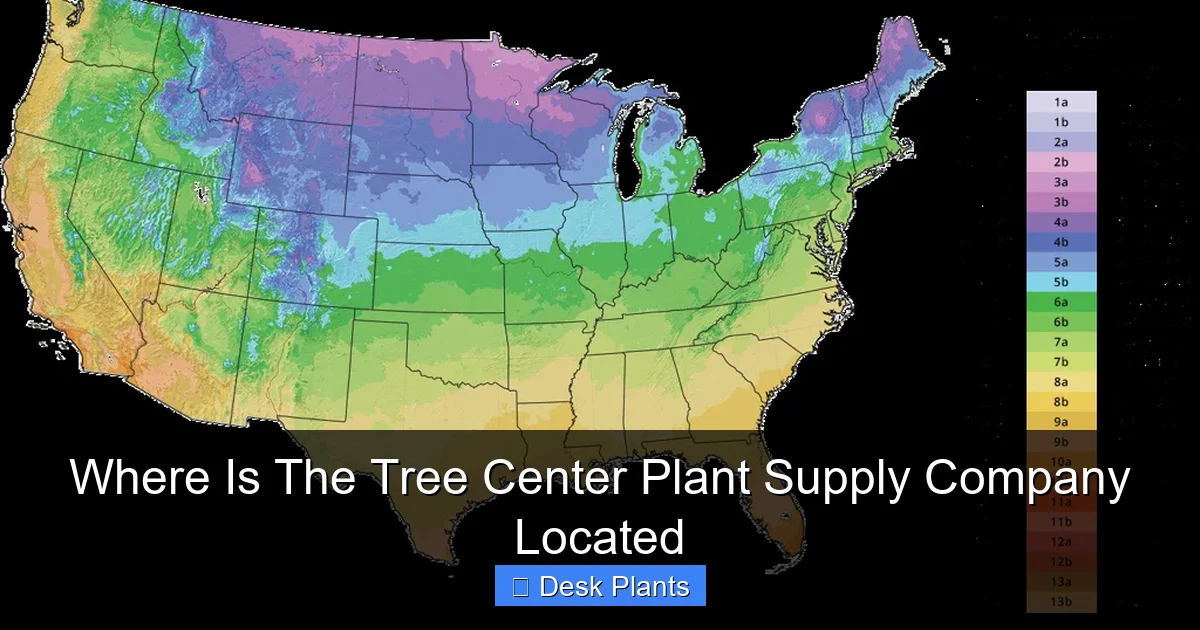Where Is The Tree Center Plant Supply Company Located