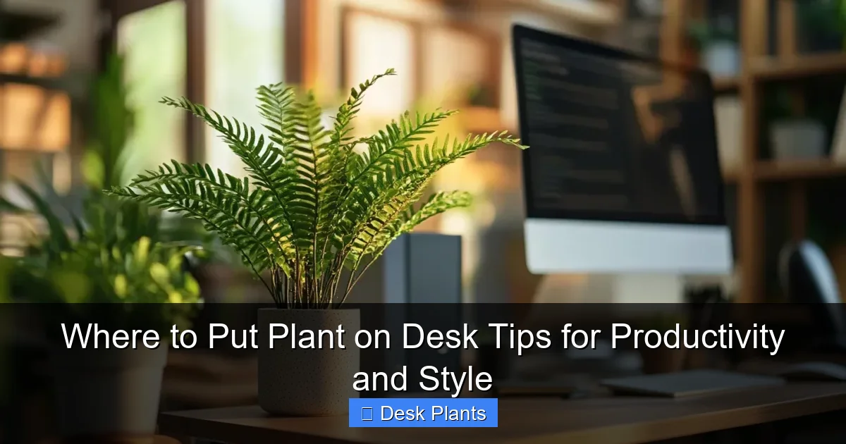 Where to Put Plant on Desk Tips for Productivity and Style