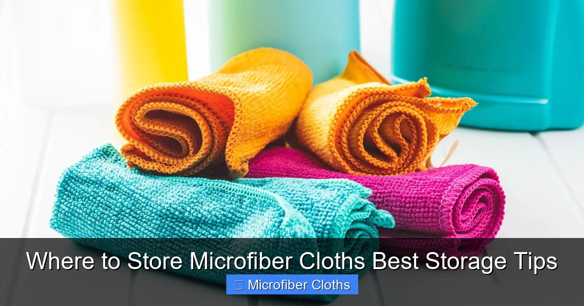 Where to Store Microfiber Cloths Best Storage Tips
