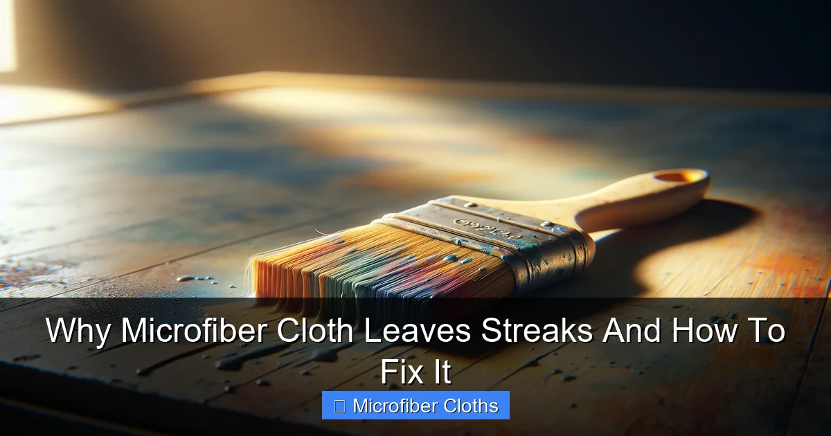 Why Microfiber Cloth Leaves Streaks And How To Fix It