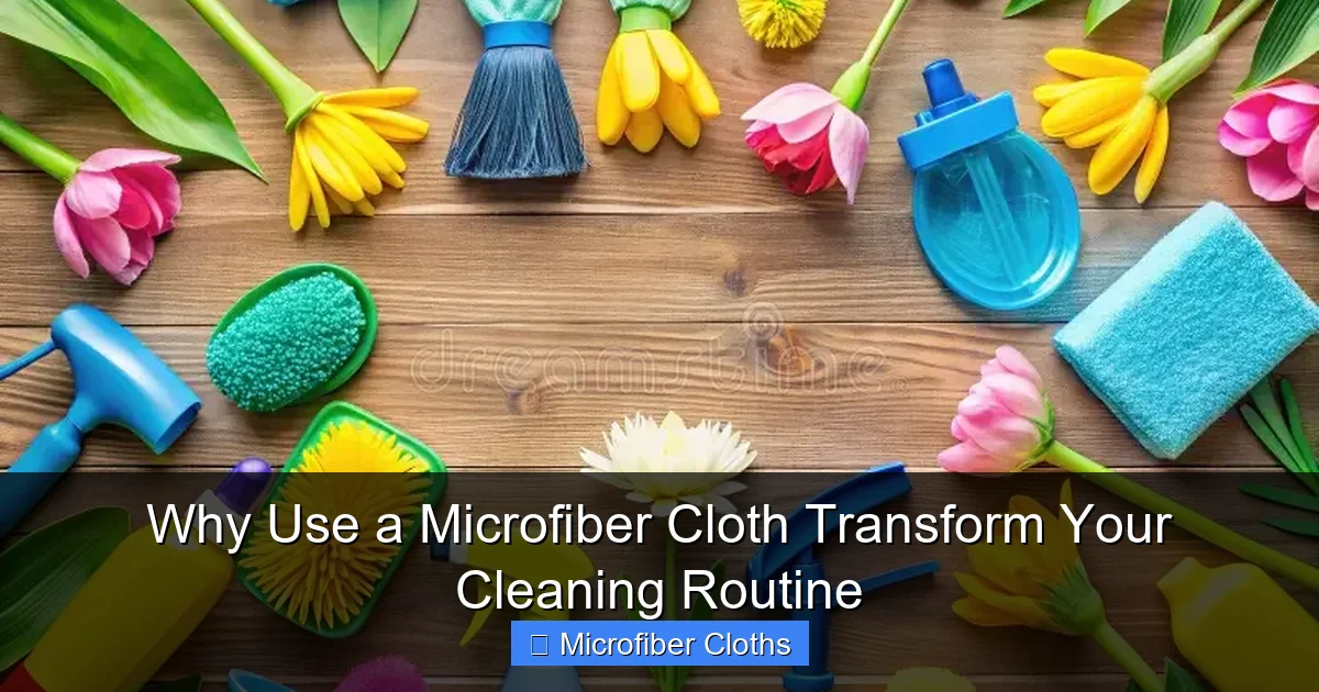 Why Use a Microfiber Cloth Transform Your Cleaning Routine